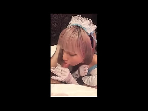 ❤️ 日本偶像 [mayuka]，法國女僕服裝，第 1 部分，口交和用乳液混蛋 ☑ 色情視頻 在我們 ﹏